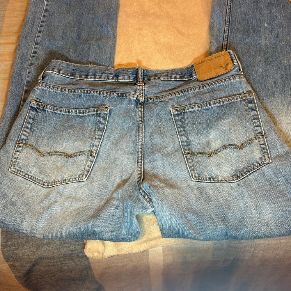 American Eagle men’s Y2K inspired boot cut jeans, size 34 x 32